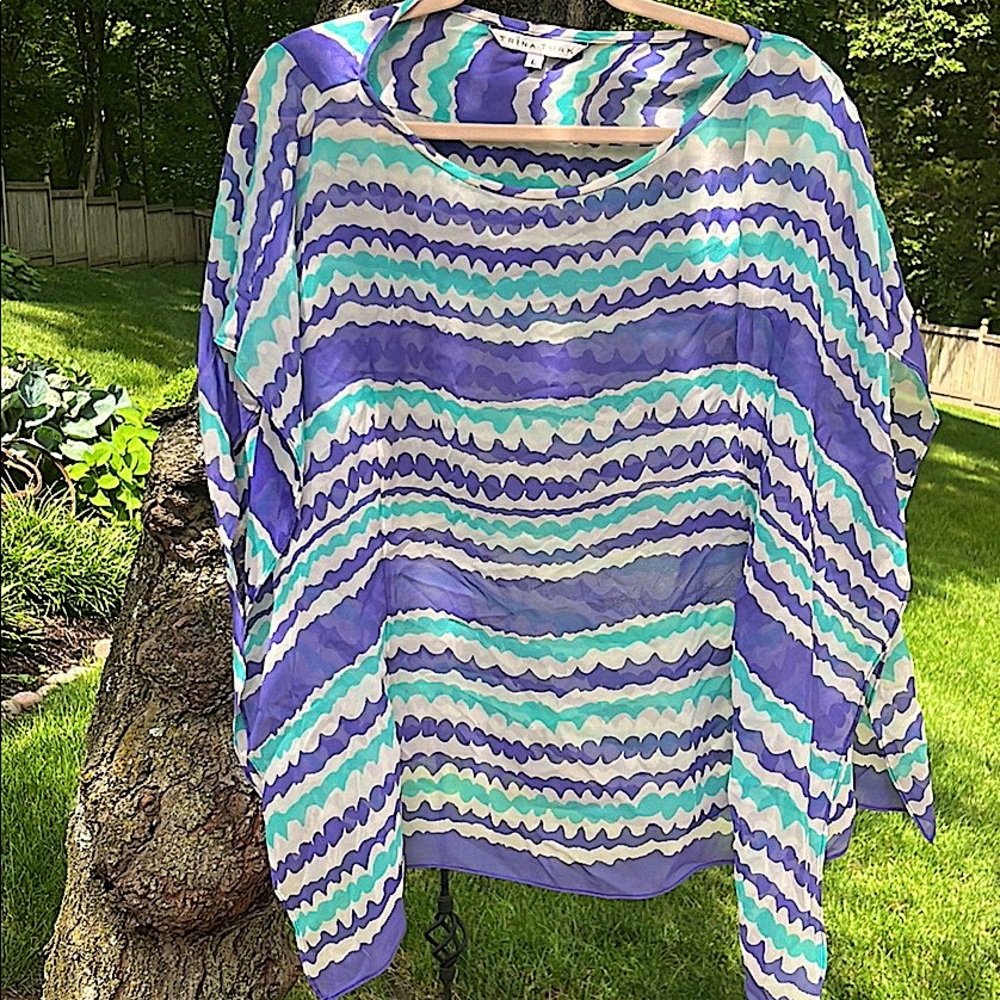 TRINA TURK SWIMSUIT COVER UP BEACH TOP